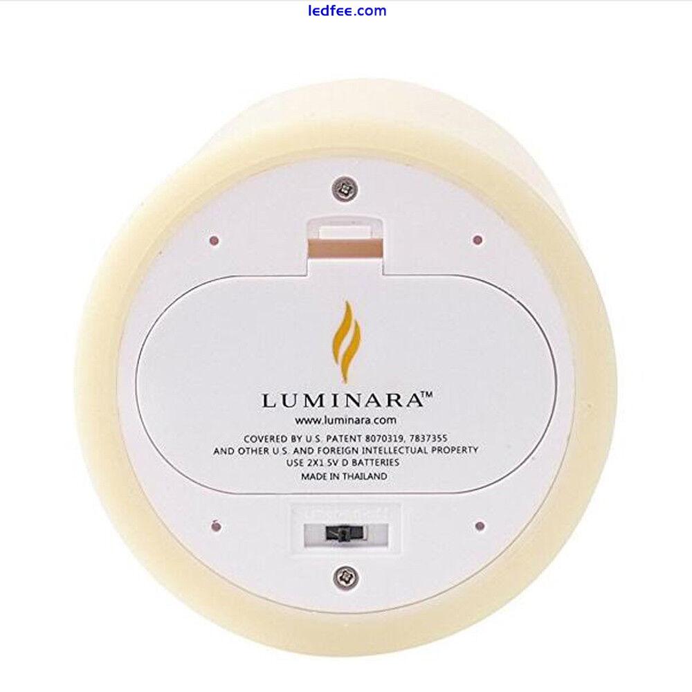 Luminara Flameless Candle Ivory LED Real Wax Candles Remote Timer for Wedding 2 