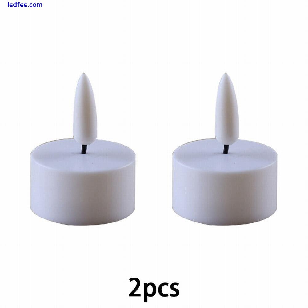 Realistic LED Tea Lights for Home Decor Flameless Electric Tea Light Candle 0 