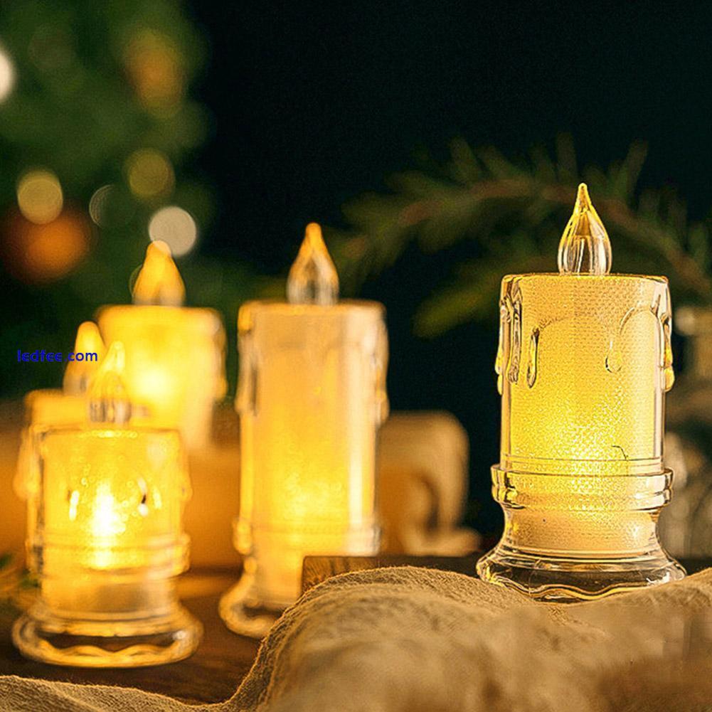 Flameless LED Tea Lights Pillar Candles Battery Operated Home Wedding Decor 2 