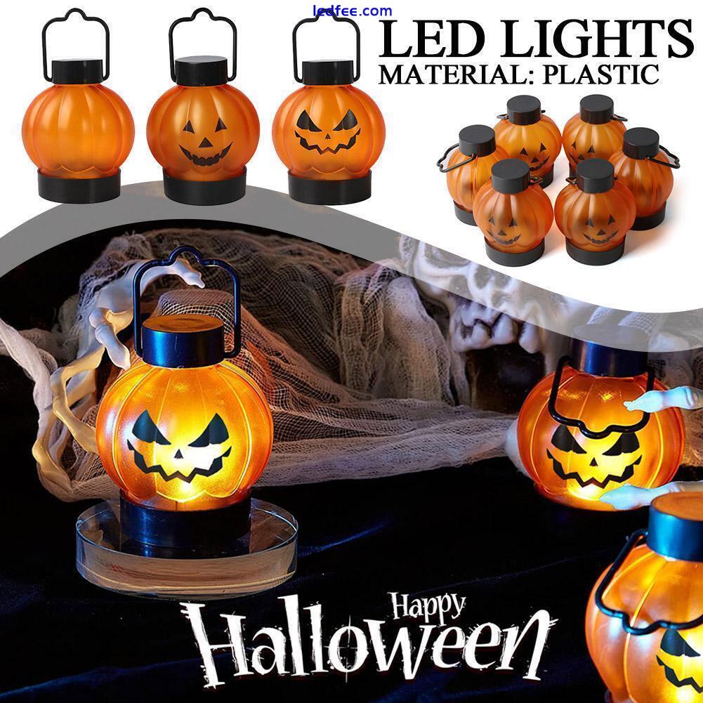 LED Pumpkin Tea Lights Flickering Candles Flameless For Halloween Decor J7X1 3 