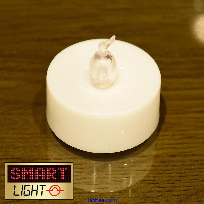 SmartLight YELLOW Flameless LED Battery Tea Light Candles Tealights 0 