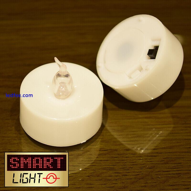 SmartLight YELLOW Flameless LED Battery Tea Light Candles Tealights 1 