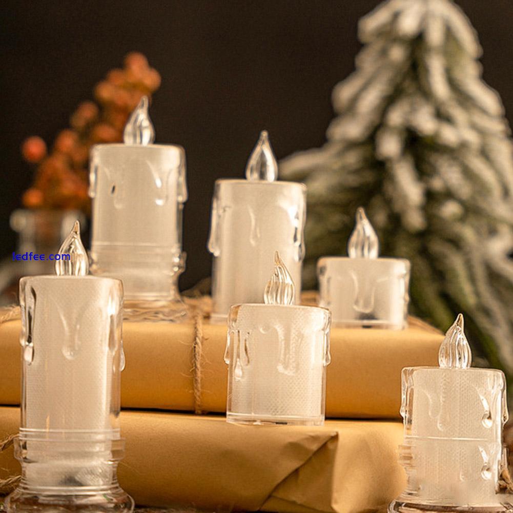 Flameless LED Tea Lights Pillar Candles Battery Operated Home Wedding Decor DIY 2 