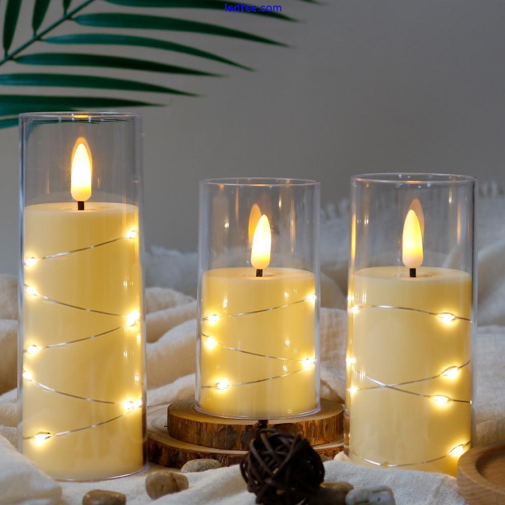 LED Candles Battery Operated, Flickering Flameless Candles with Remote Cont J8Y7 0 