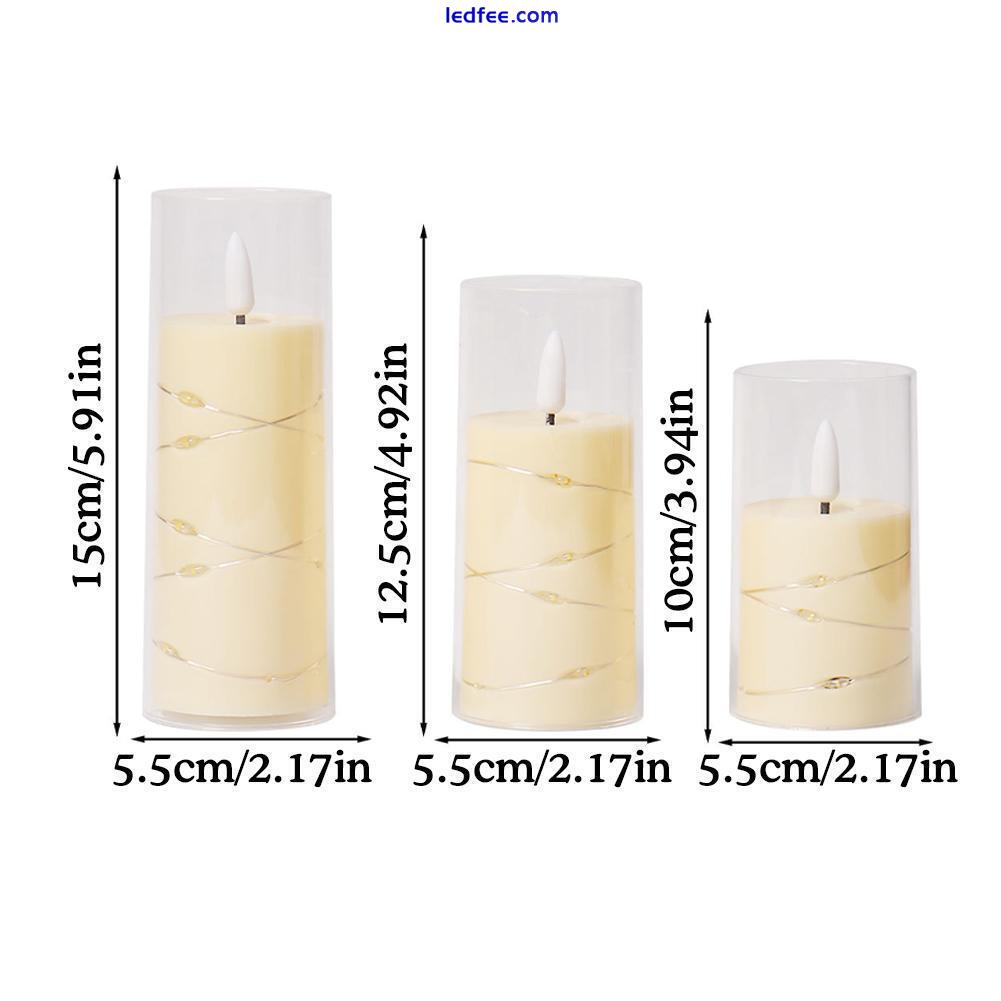 LED Candles Battery Operated, Flickering Flameless Candles with Remote Cont J8Y7 3 