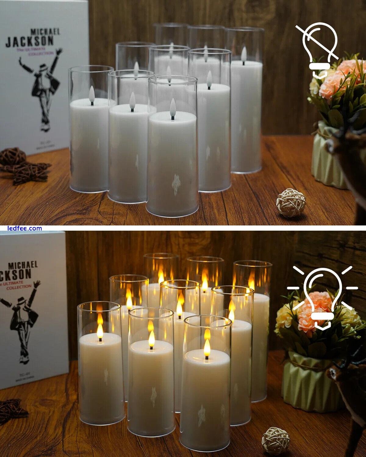   9pcs LED flameless candle lights simulate romantic wedding candles 3 