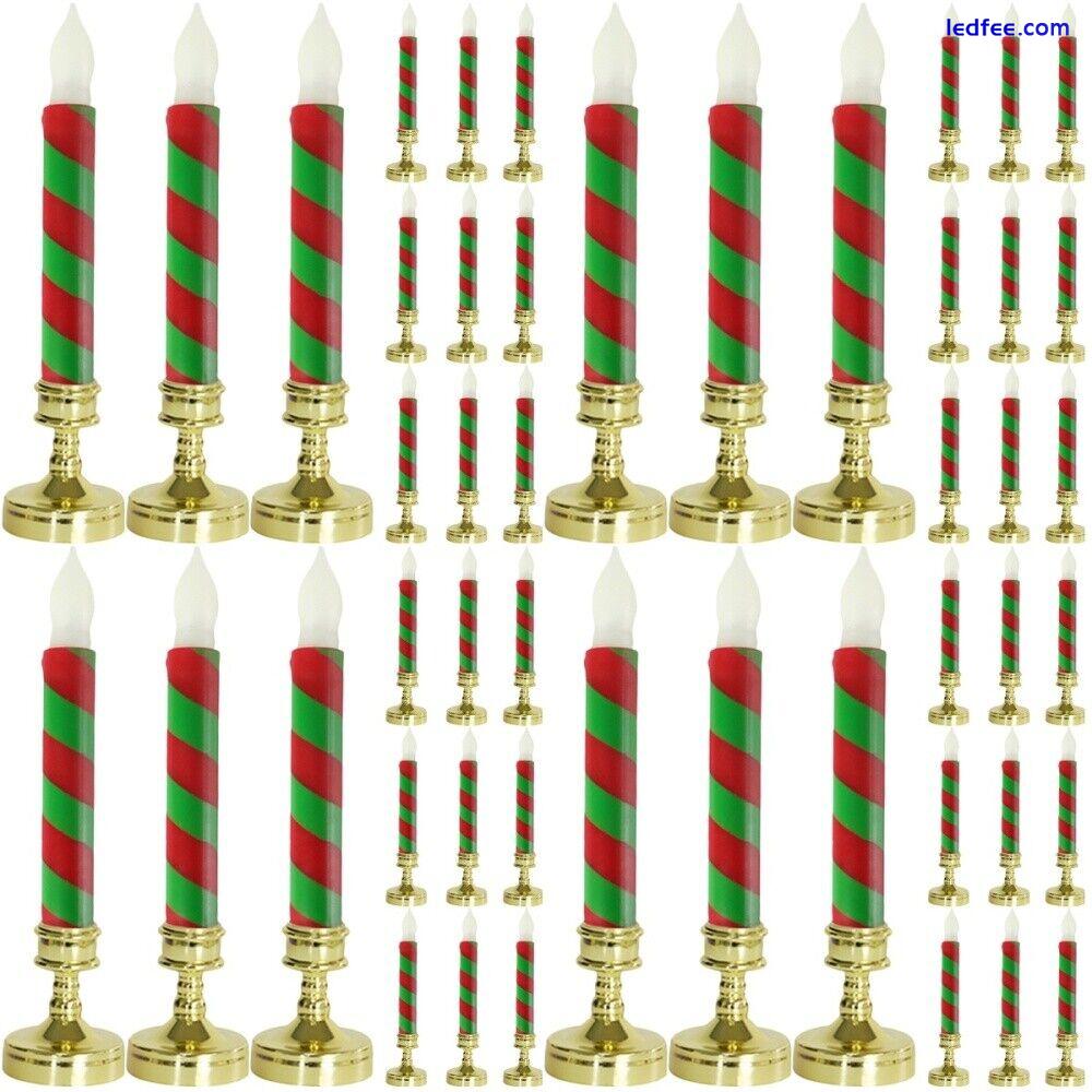  48 Pcs Christmas Supplies Battery Candles LED Pillar Electric 1 