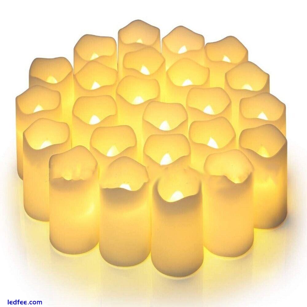 Christmas Gifts Fake Candle Lamp Flameless Led Candles 24pcs Led Tea Lamp 4 