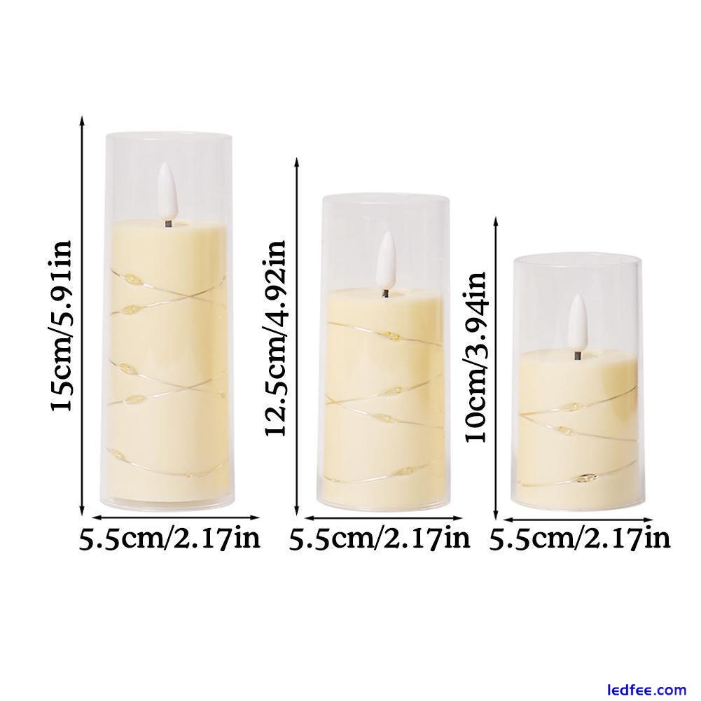 LED Candles Battery Operated, Flickering Flameless Candles with Remote Cont K2P5 3 