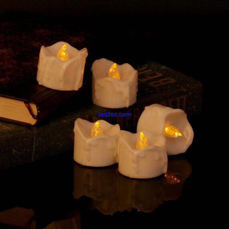Flameless LED Electric Flickering Tea Light Candles Wedding Christmas Decor New 0 