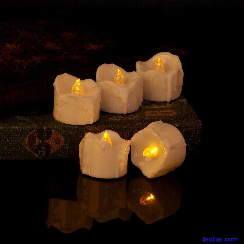 Flameless LED Electric Flickering Tea Light Candles Wedding Christmas Decor New 2 