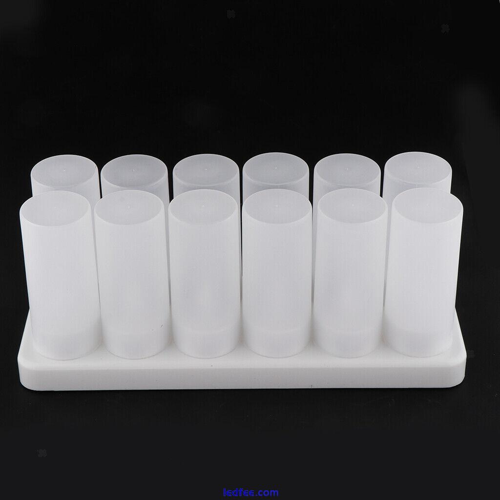 12pcs Rechargeable LED Electronic Candle Light Flameless Flickering Candles 3 