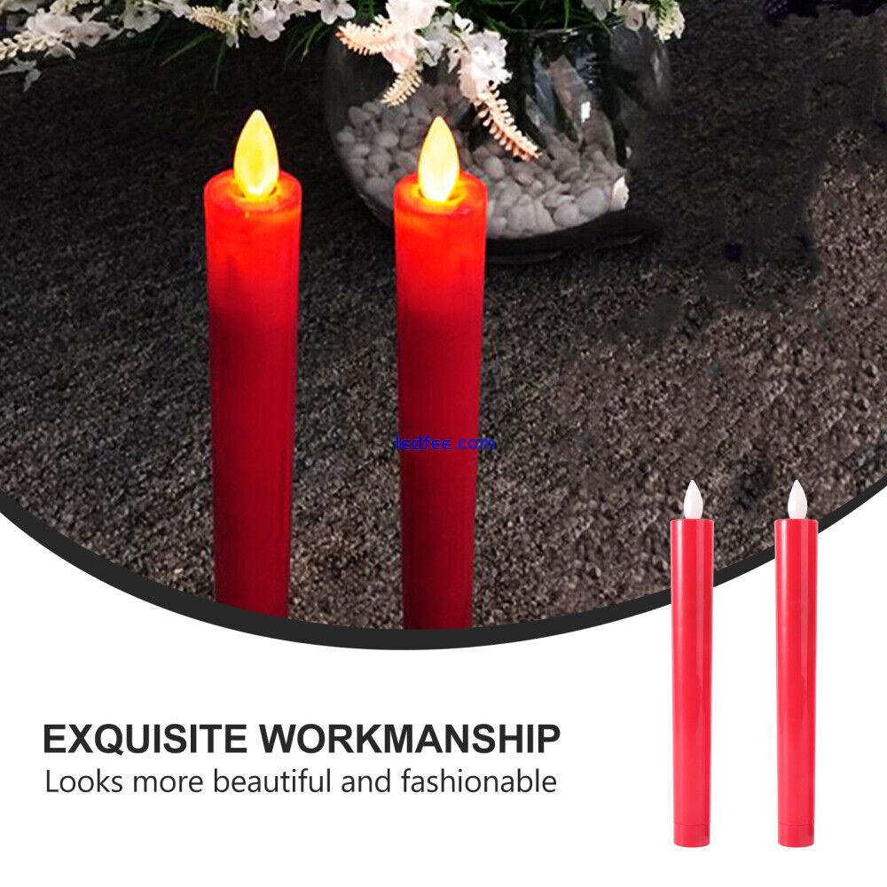 Tea Lights Battery Operated Red Candle Candle Led Lights Led Red 1 