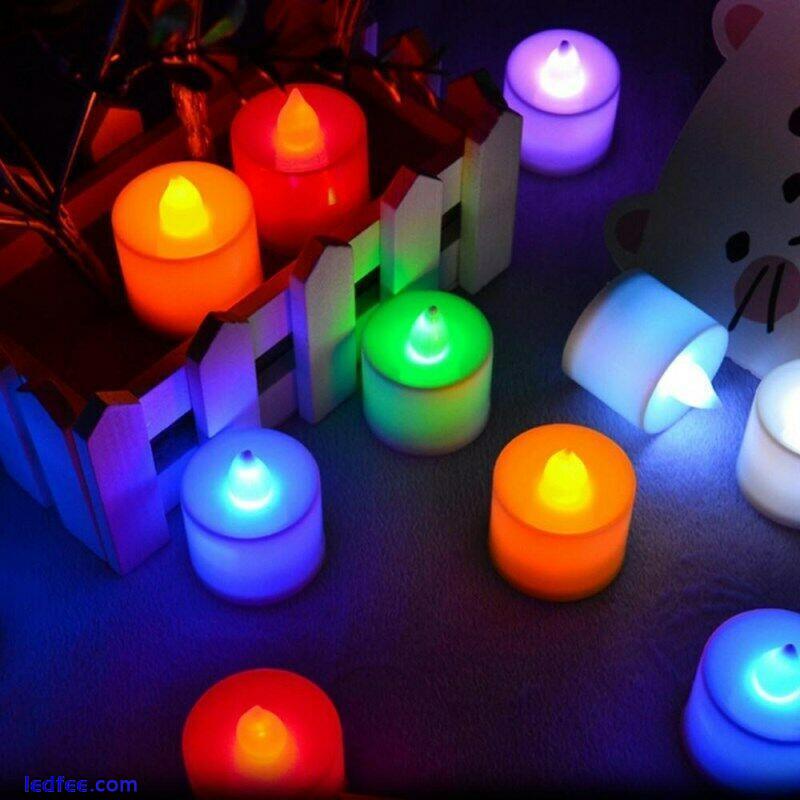 12 LED Tea Lights Candles Flameless soft Glow Light Battery Party Christmas 0 