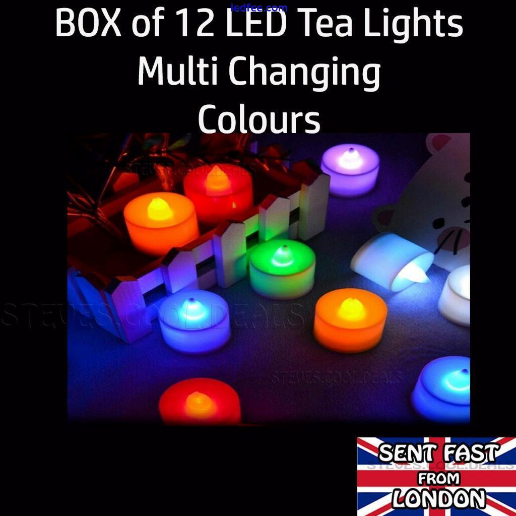 12 LED Tea Lights Candles Flameless soft Glow Light Battery Party Christmas 5 