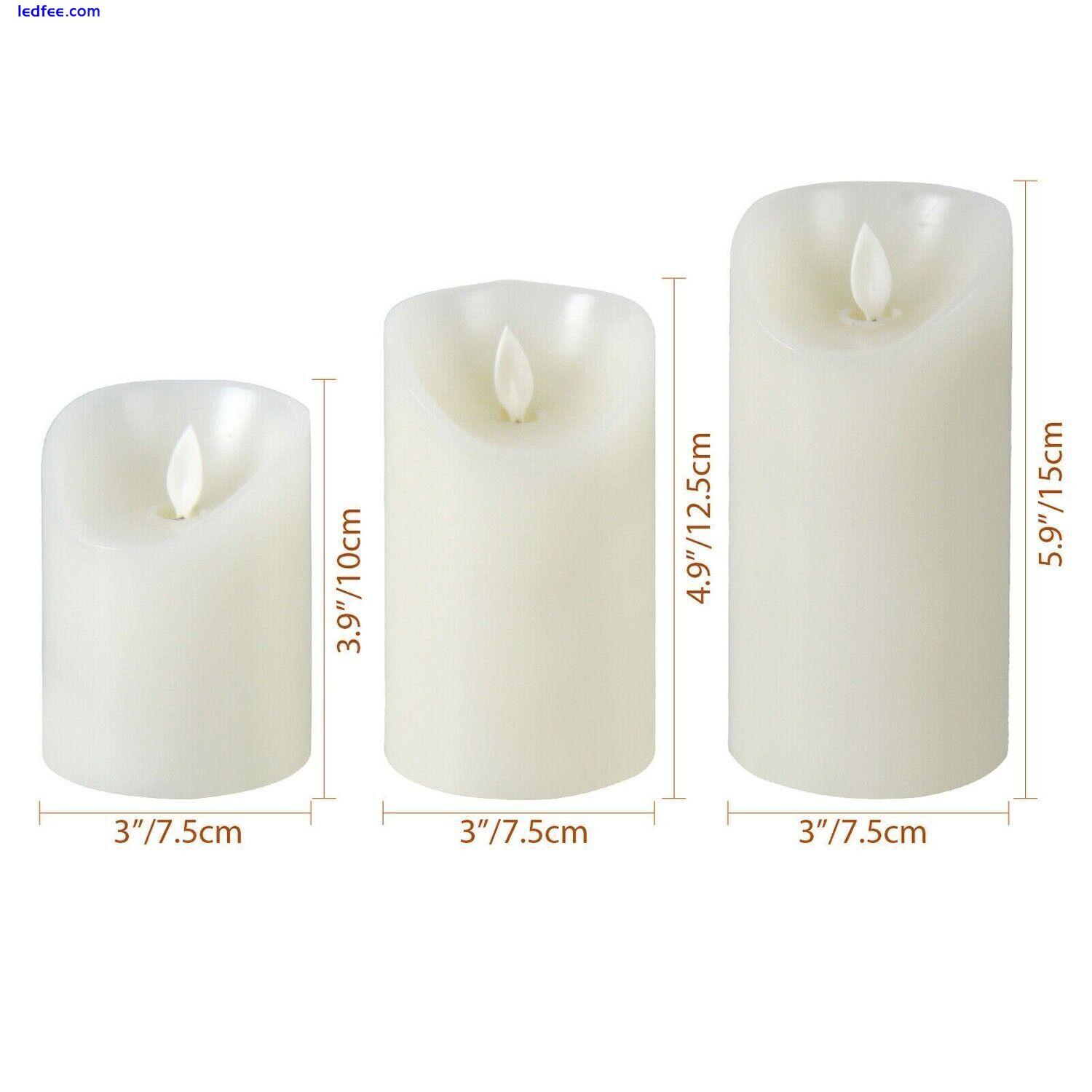 LED Candles 10cm Luminara Flameless Light Bulb Set Moving Wick Milky white 0 