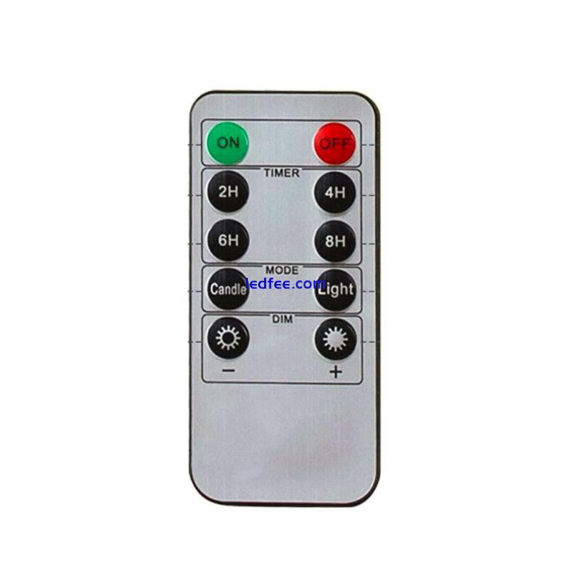 Wireless Remote LED Flameless Candle Control for Home Decor 4 