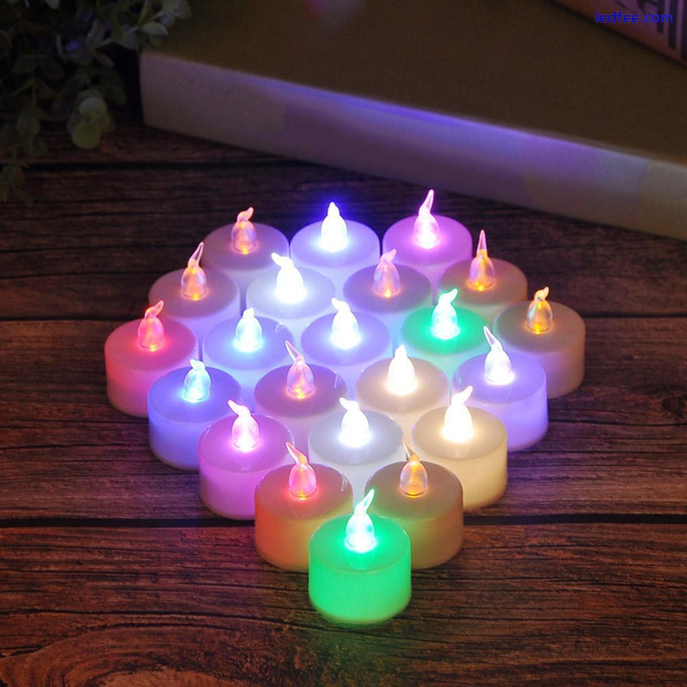 LED Flameless Tea Light Tealight Candle Wedding Decoration Included' C0C6 4 