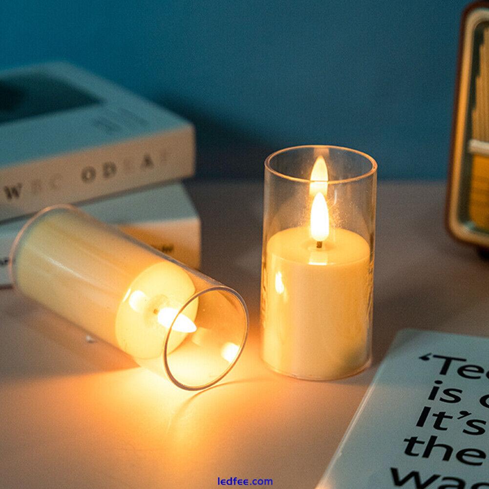 LED Candles Lights Flameless Candle Lamp for Christmas Party Decor (7.5*15cm) # 1 