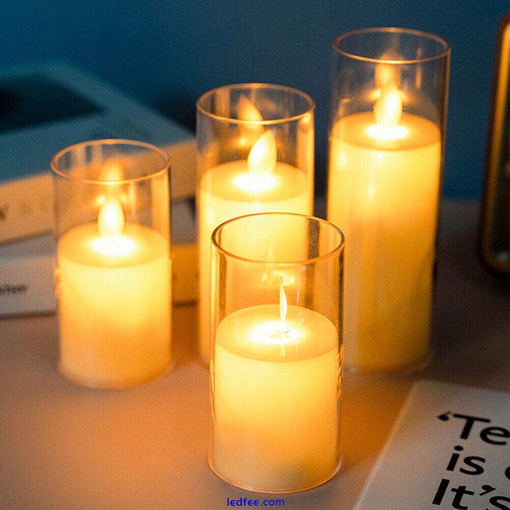 LED Candles Lights Flameless Candle Lamp for Christmas Party Decor (7.5*15cm) # 0 