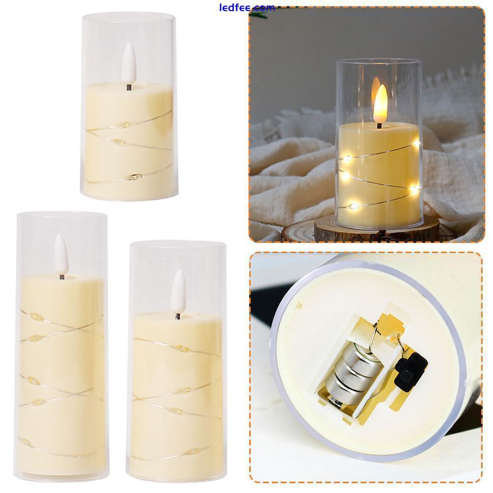 Battery Operated Flameless LED Candle Tea Lights Flickering Lamp GX Y9C8 3 