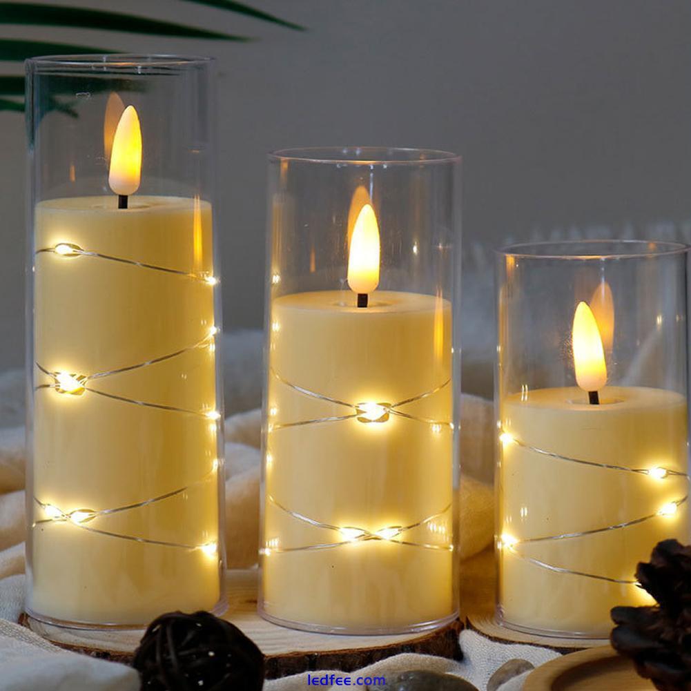 Battery Operated Flameless LED Candle Tea Lights Flickering Lamp GX Y9C8 0 