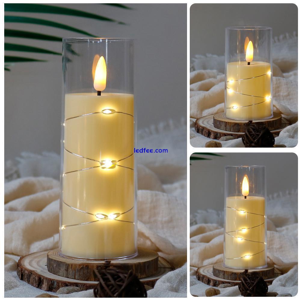 Battery Operated Flameless LED Candle Tea Lights Flickering Lamp GX Y9C8 4 