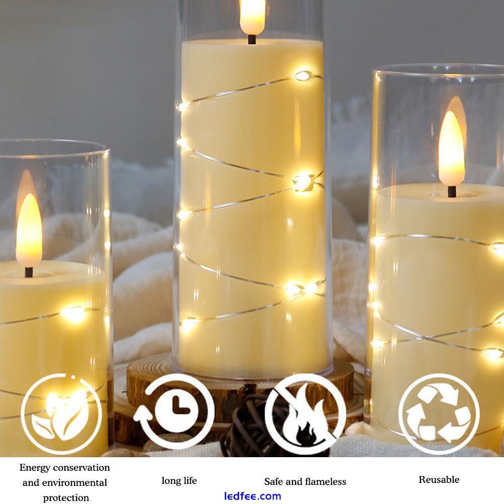 Battery Operated Flameless LED Candle Tea Lights Flickering Lamp GX Y9C8 2 