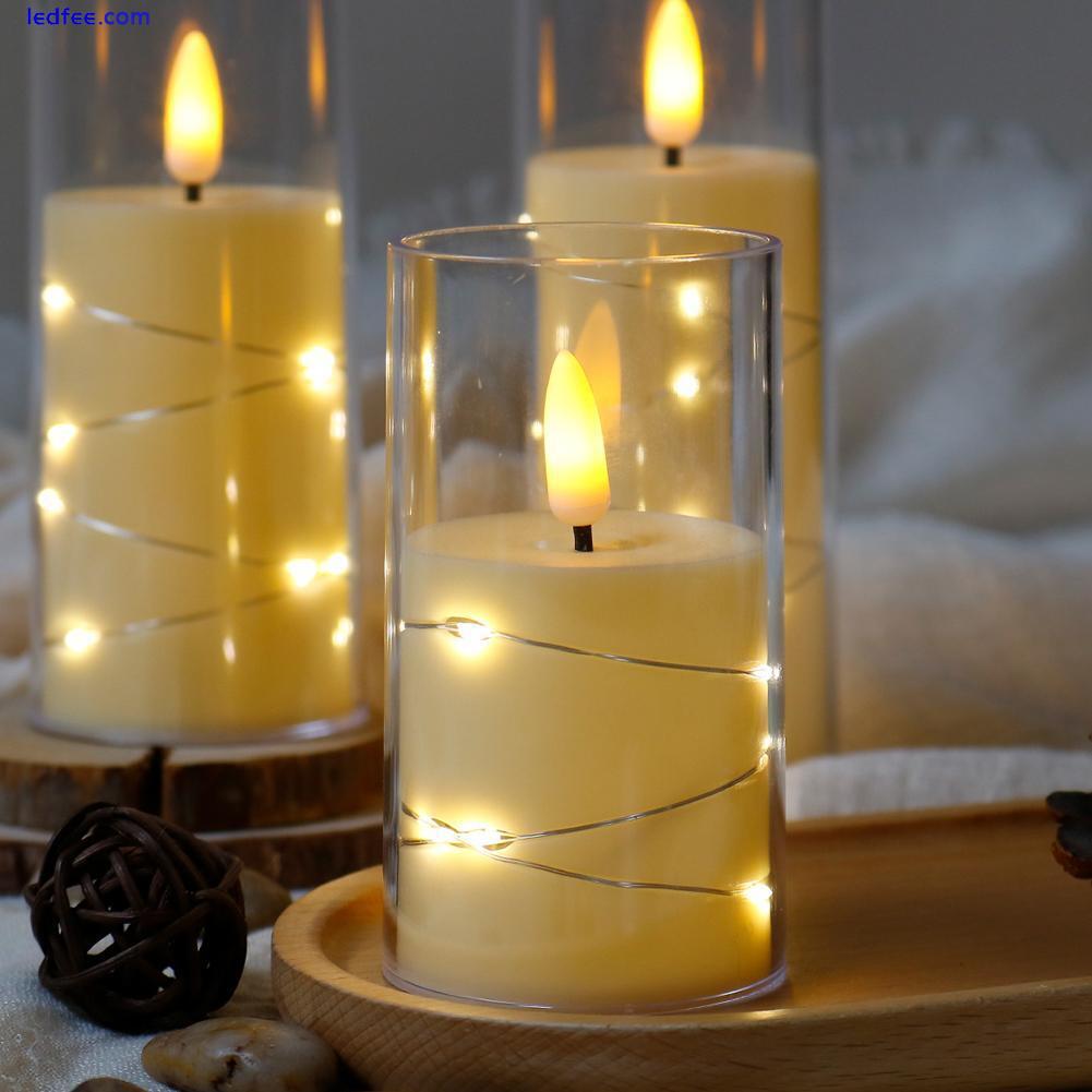 LED Candles Battery Operated, Flickering Flameless Candles with Remote Control ≡ 5 