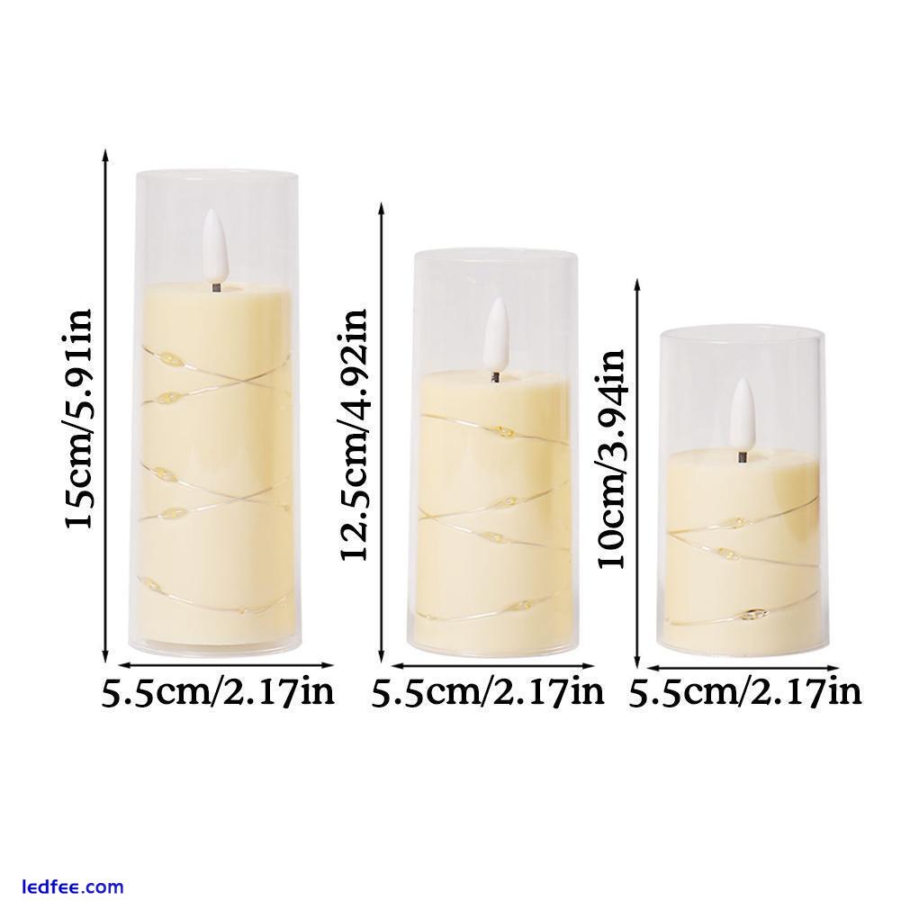LED Candles Battery Operated, Flickering Flameless Candles with Remote Control ≡ 3 