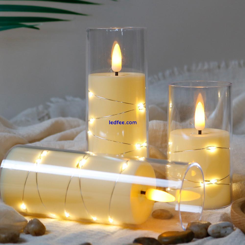 LED Candles Battery Operated, Flickering Flameless Candles with Remote Control ≡ 2 