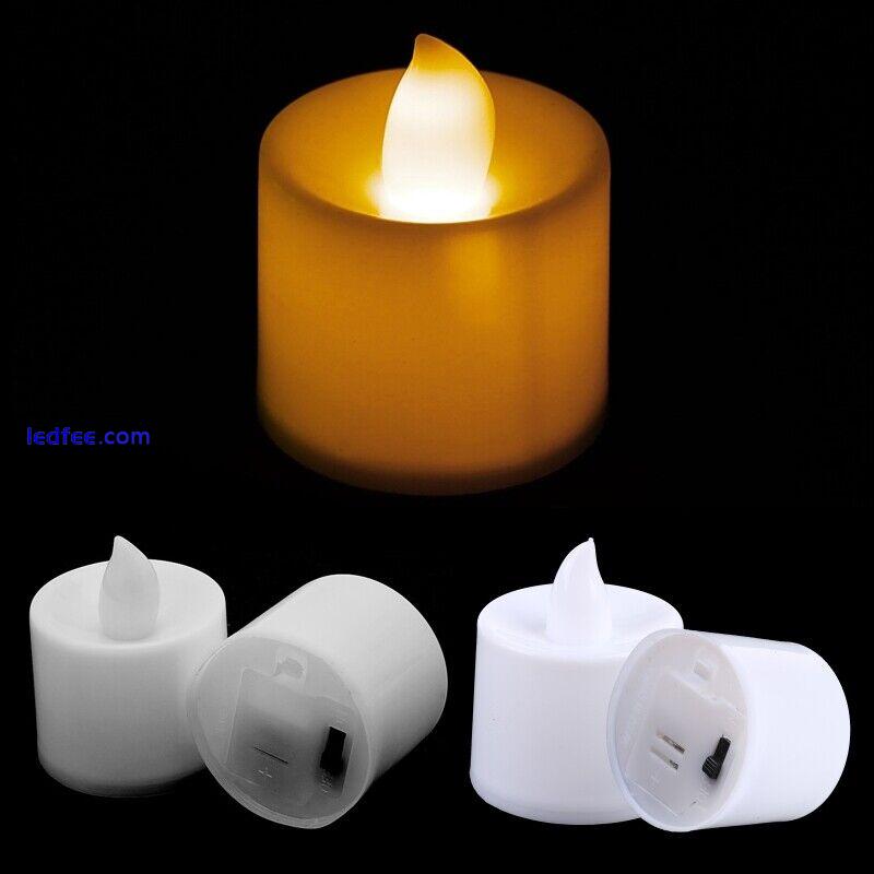 Flameless LED Tea Lights Candles Battery Powered for Wedding Table Decorations 1 
