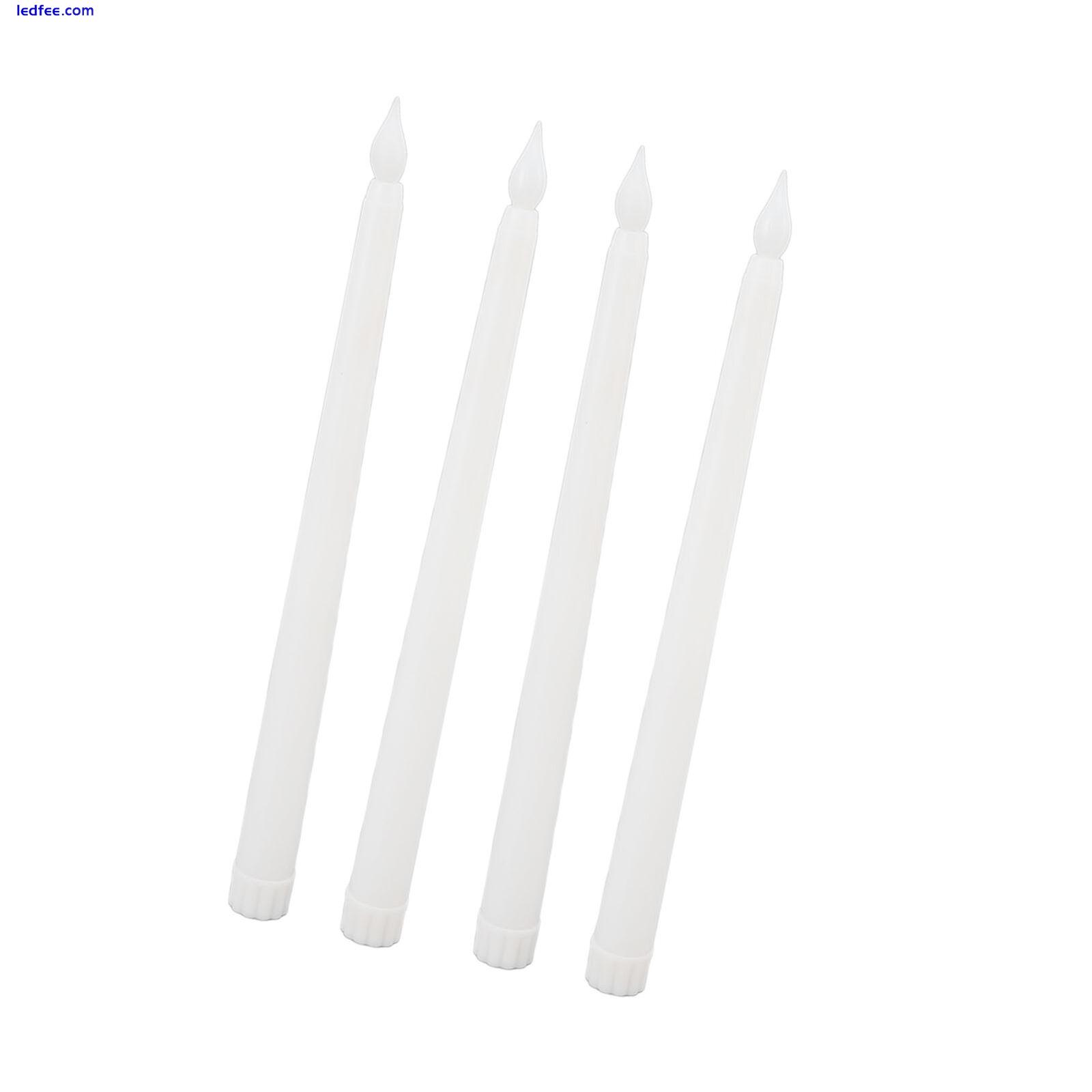 4Pcs LED Candles Smokeless Flickering Flameless Candles Battery Operated New 3 