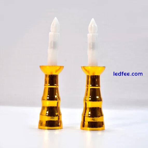 2PCS LED CANDLE LIGHT CANDLES FLAMELESS LAMP INDOOR WINDOW CHRISTMAS DECORATION 2 