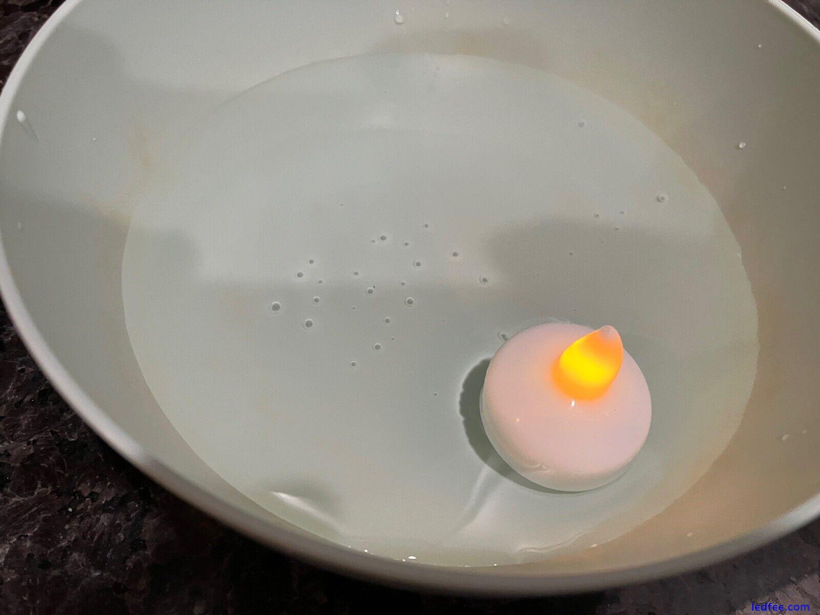 12 Pack Flameless Floating Candles Waterproof LED Floating Tealights Home Decors 1 