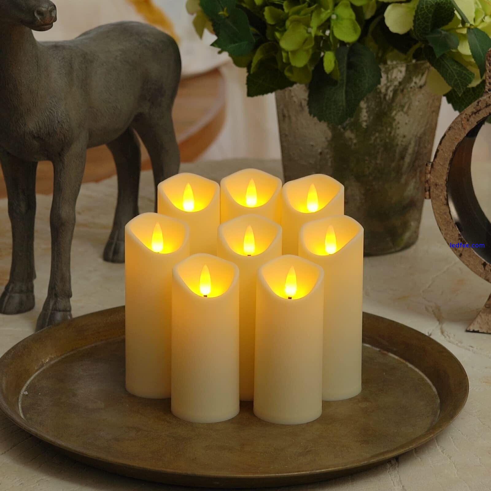 9PCS Ivory Flameless Candles with Remote,LED Battery Operated Candles,Home Decor 0 