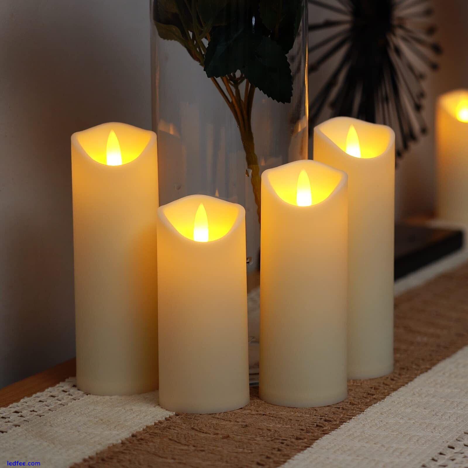 9PCS Ivory Flameless Candles with Remote,LED Battery Operated Candles,Home Decor 3 