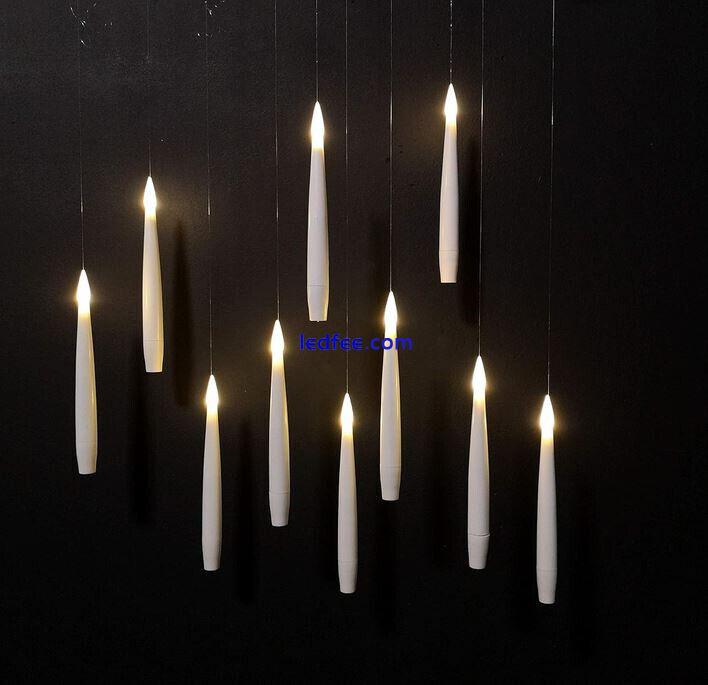 10 PACK | Battery LED Floating Candles | Remote Control | Flicker | Static 4 