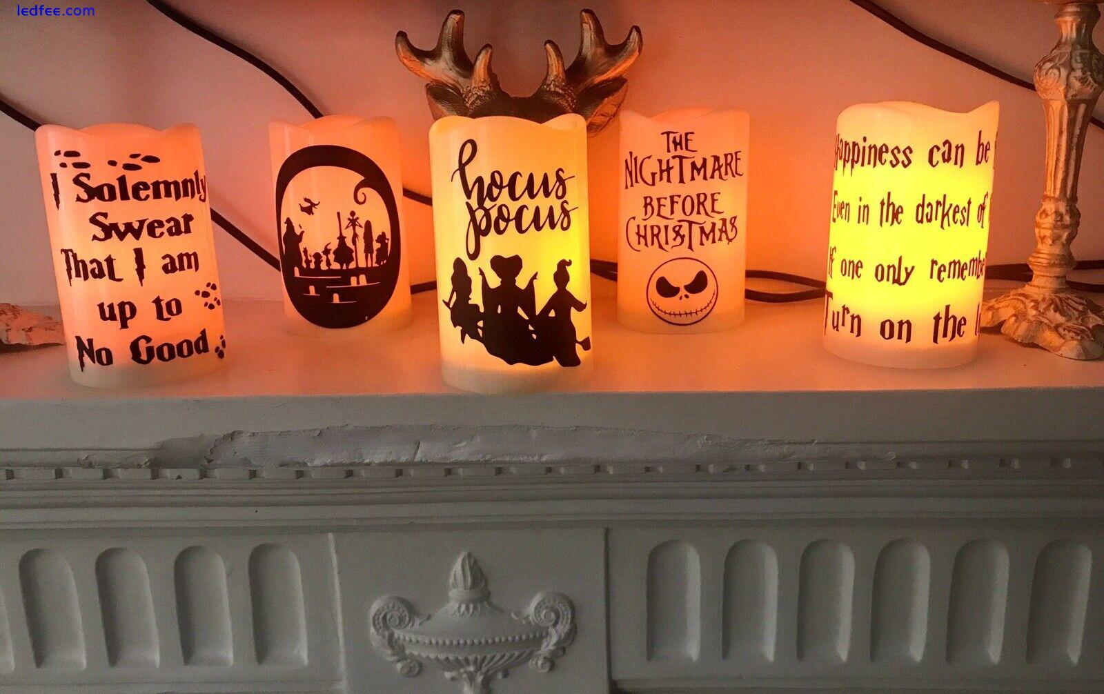 Harry Potter LED Candle Flameless Decor Gift Party Light I Solemnly Swear Decal 1 