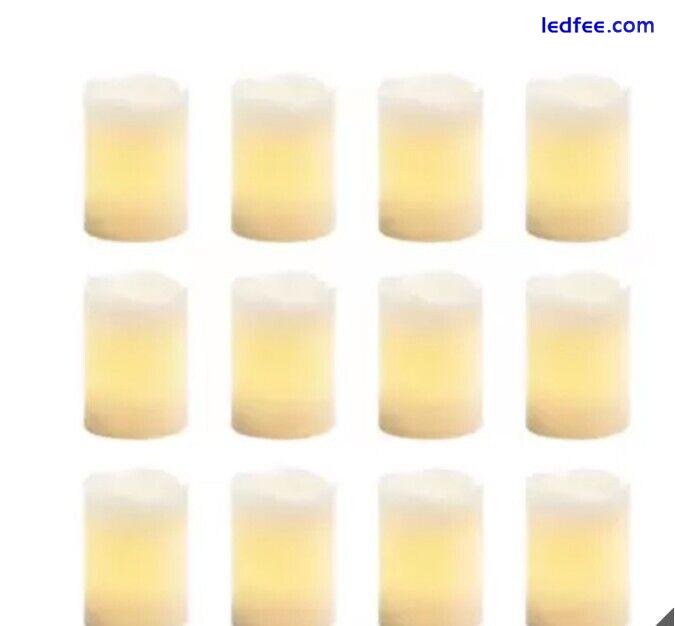 Sterno home Battery Operated LED Flameless Votive  Candles .pack of 12 1 