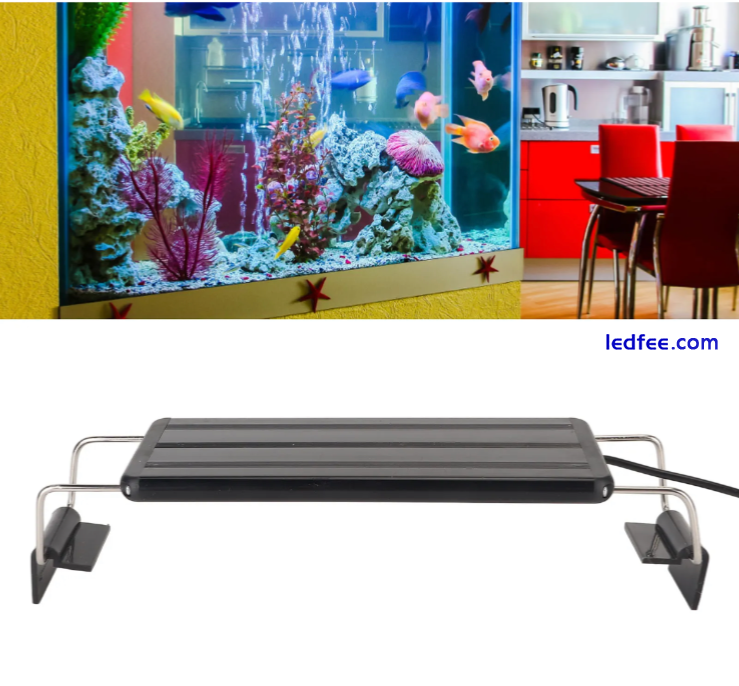 Aquarium LED Light Over Head Full Bright Plant Lighting Fish Tank lamp 30 - 52cm 1 