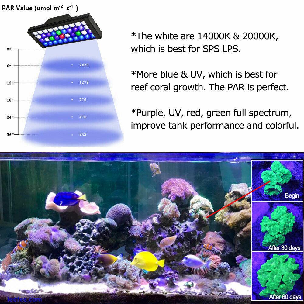 2PCS DSunY Marine Led Aquarium Light Control Reef Coral Saltwater Fish Tank Lamp 5 