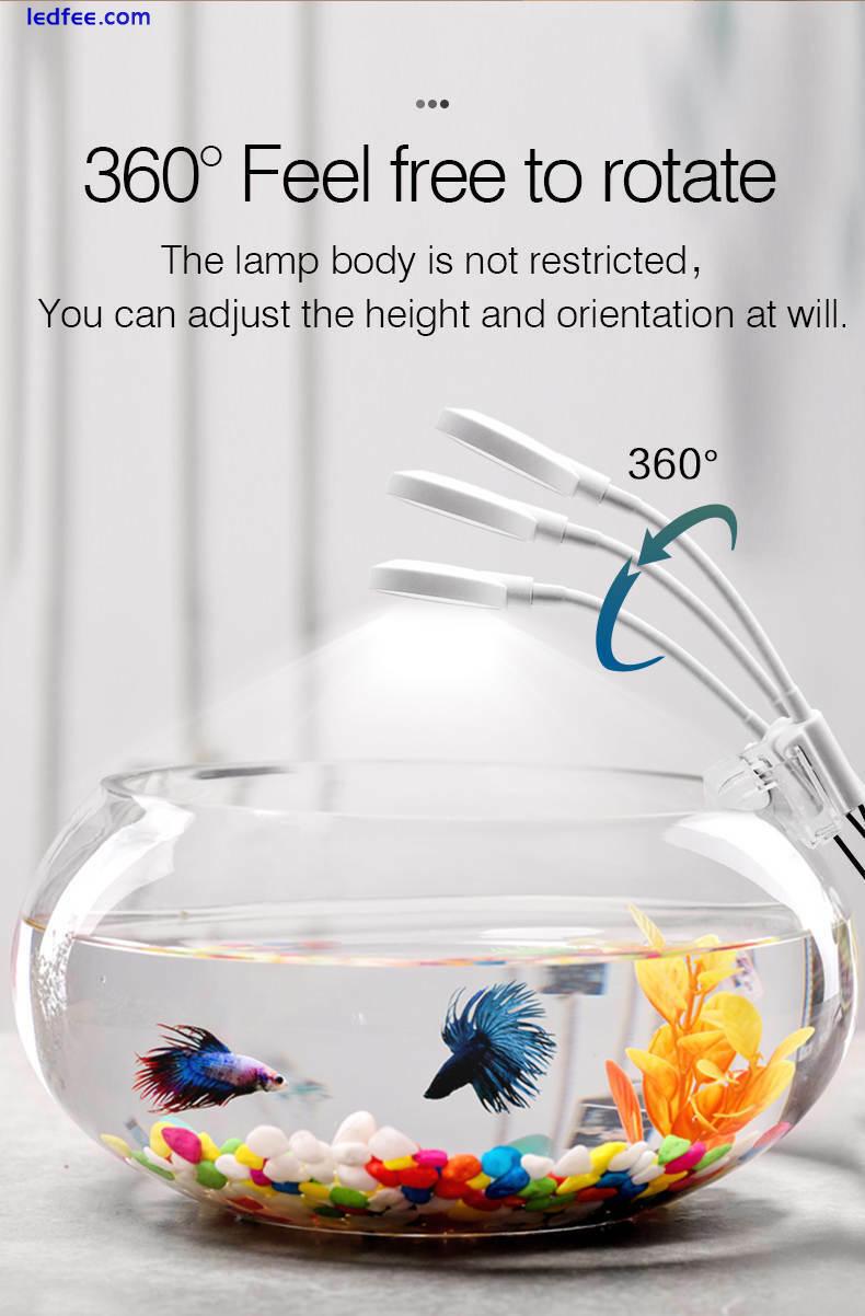 Aquarium LED Light USB Nano Fish Shrimp Tank Light Plants Plant Lamp Natural 1 