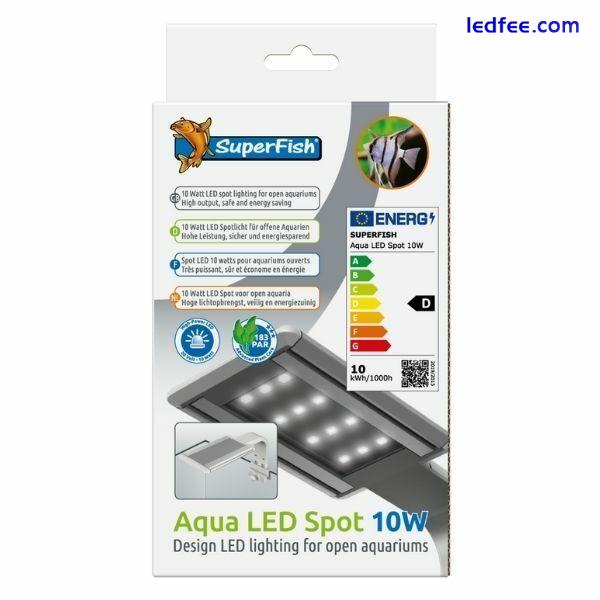 Superfish Aqua LED Spot Aquarium Lighting High Light Output Fish Tank 10W or 14W 4 