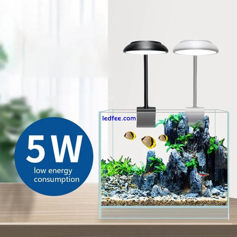 USB 5w LED AQUARIUM CLIP ON LED LIGHT UNIT BLUE & WHITE LED FISH TANK MINI LIGHT 1 