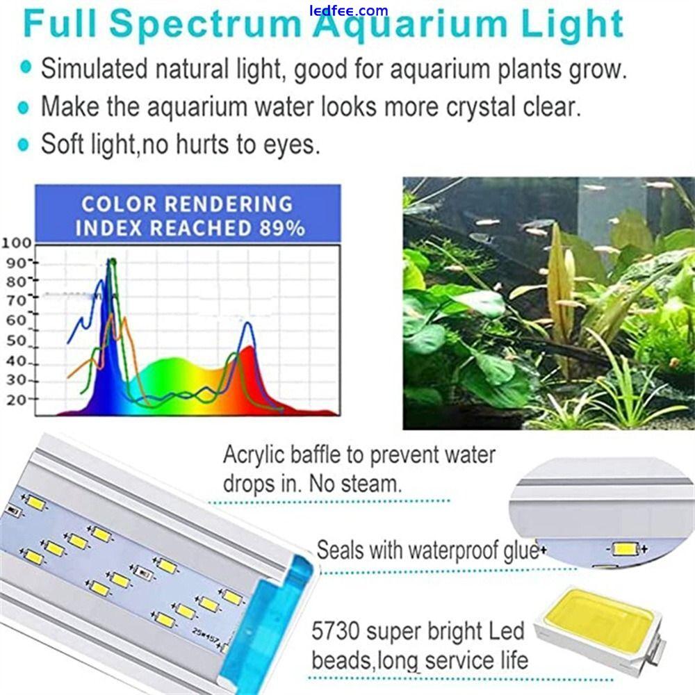 Extendable Aquarium Lamps Fish Tank Light Aquarium LED Light Plants Grow Lights 1 