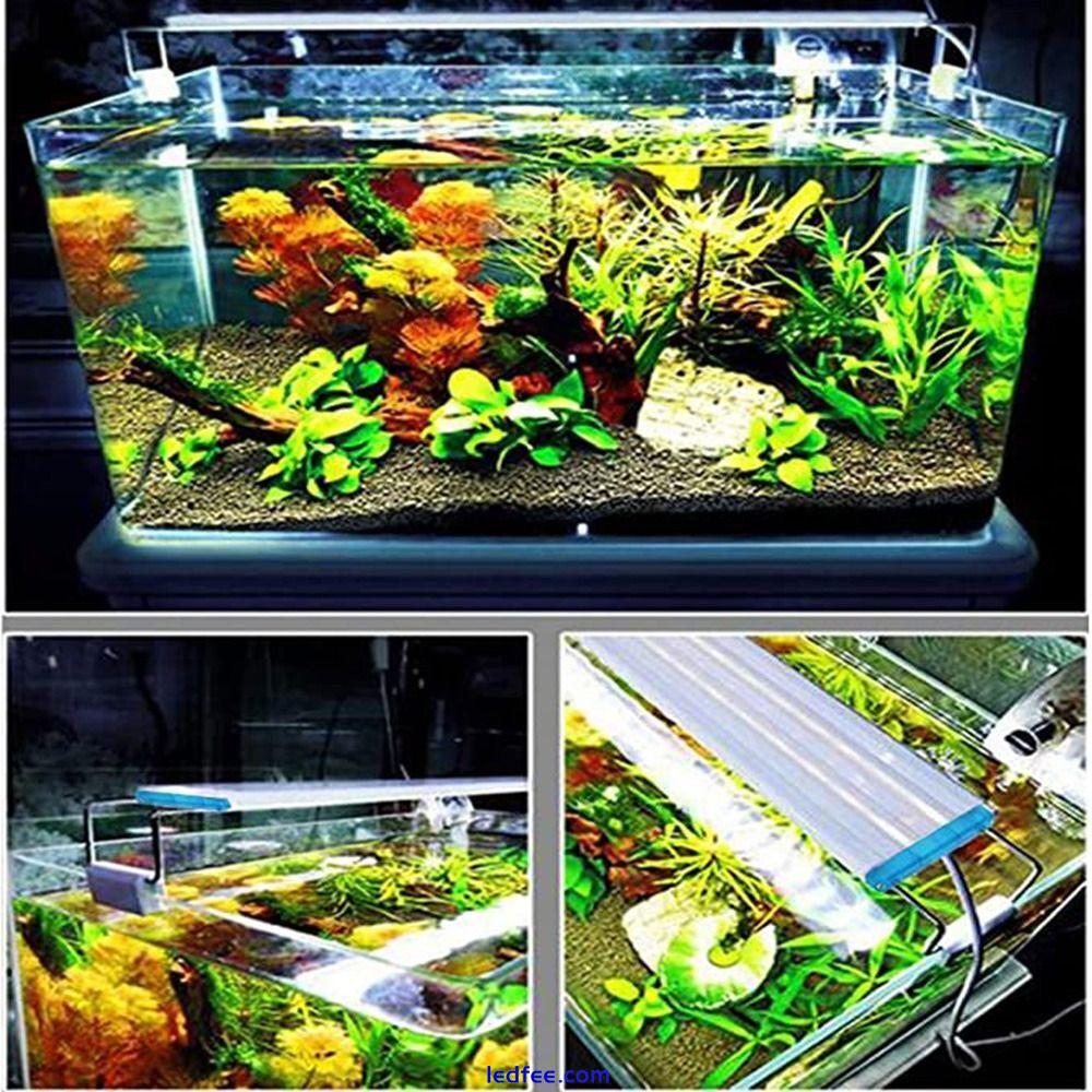 Extendable Aquarium Lamps Fish Tank Light Aquarium LED Light Plants Grow Lights 4 