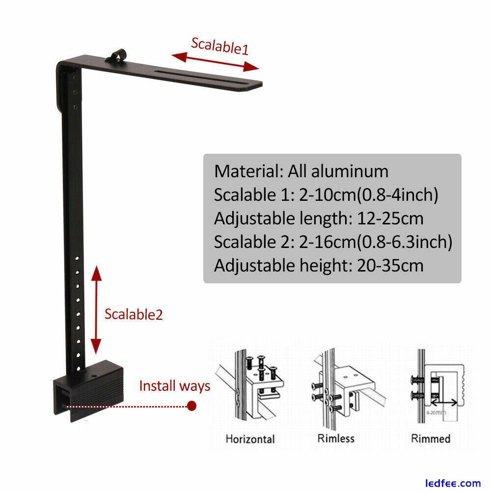 PopBloom Arm Mounting On Tank Bracket For Saltwater Marine Led Aquarium Light  0 