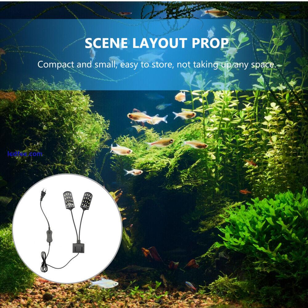  15W LED Fish Tank Clamp Lamp Aquarium Light USB Aquatic Lighting Waterproof 0 