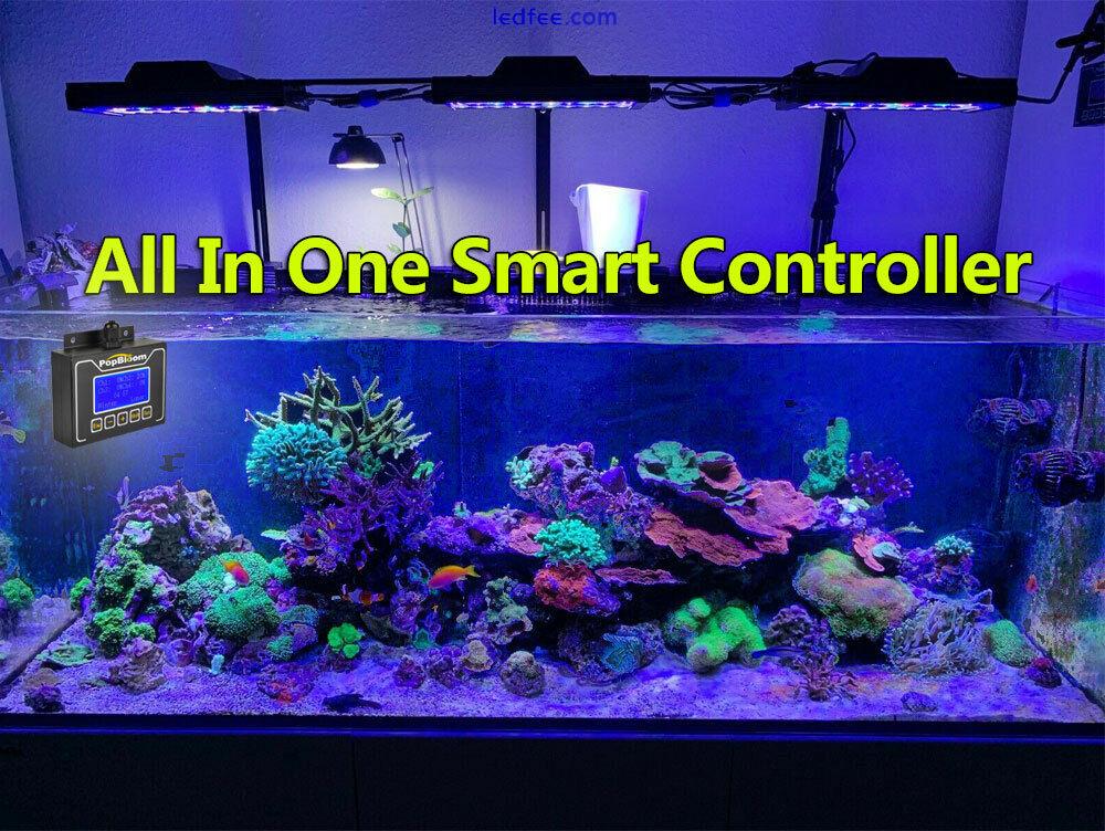 PopBloom Led Aquarium Light Full Spectrum Reef Coral Marine Saltwater Fish Tank 0 